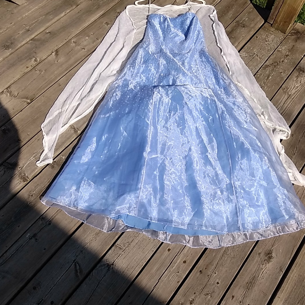 Rebecca periwinkle blue evening gown